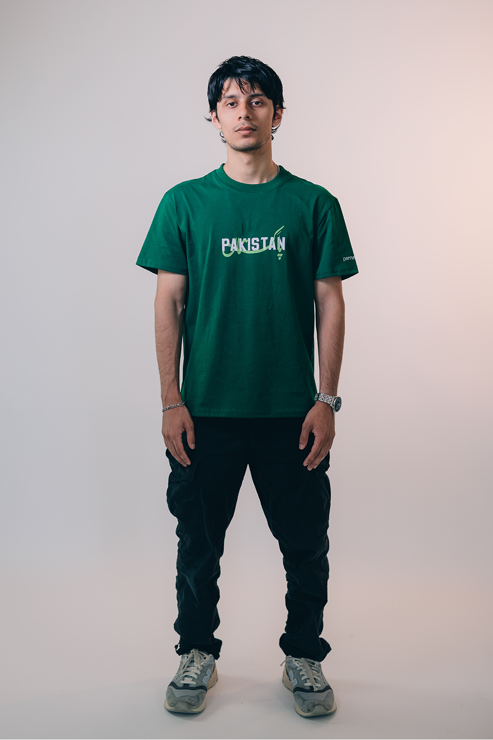 "Emerald Isle Tee" - Printed Green Pakistan T-Shirt