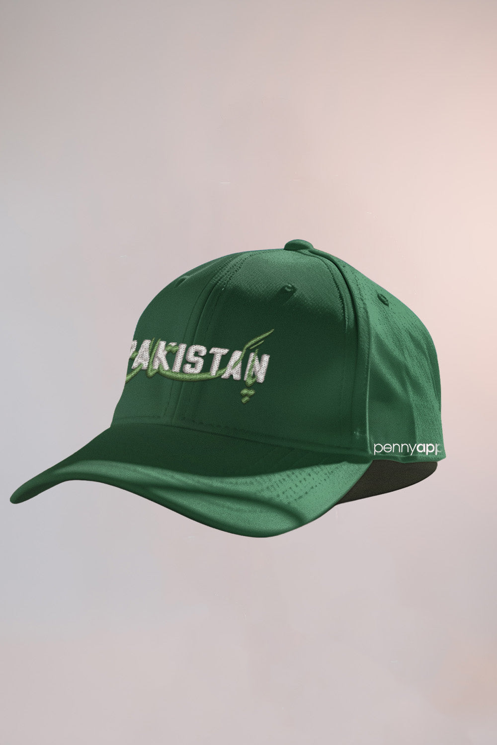 "Desert Rose Cap" - Embroidered Green Pakistan Hats