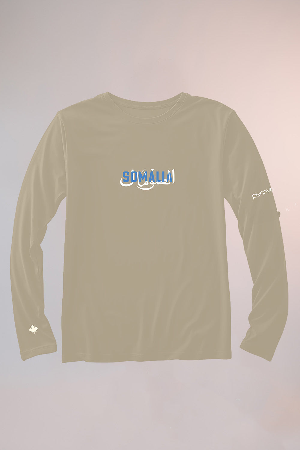 "Coastal Breeze Layer" - Printed Cream Somalia Long Sleeve