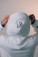 “Sana’a in Style” - Embroidered White Yemen Hoodie