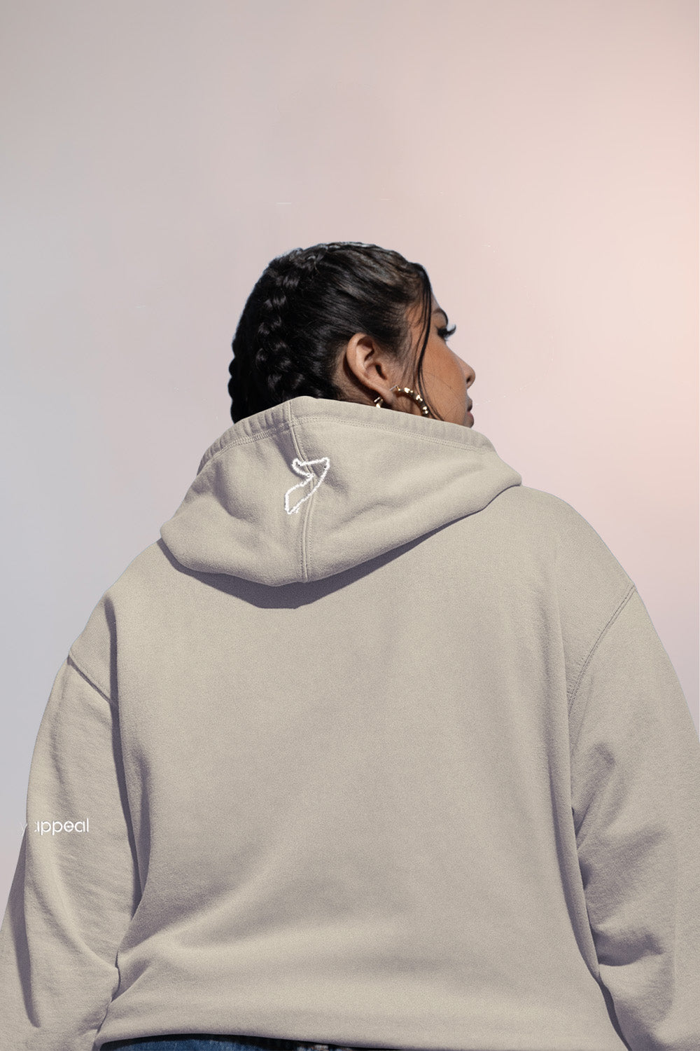 "Somali Sands Sweater" - Embroidered Cream Somalia Hoodie