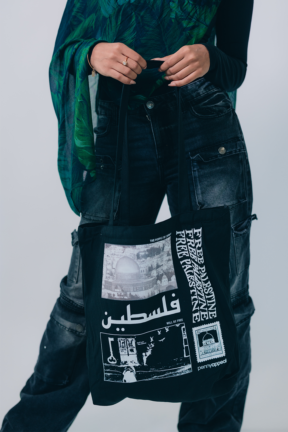 "Olive Branch Carrier" - Palestine Canvas Tote