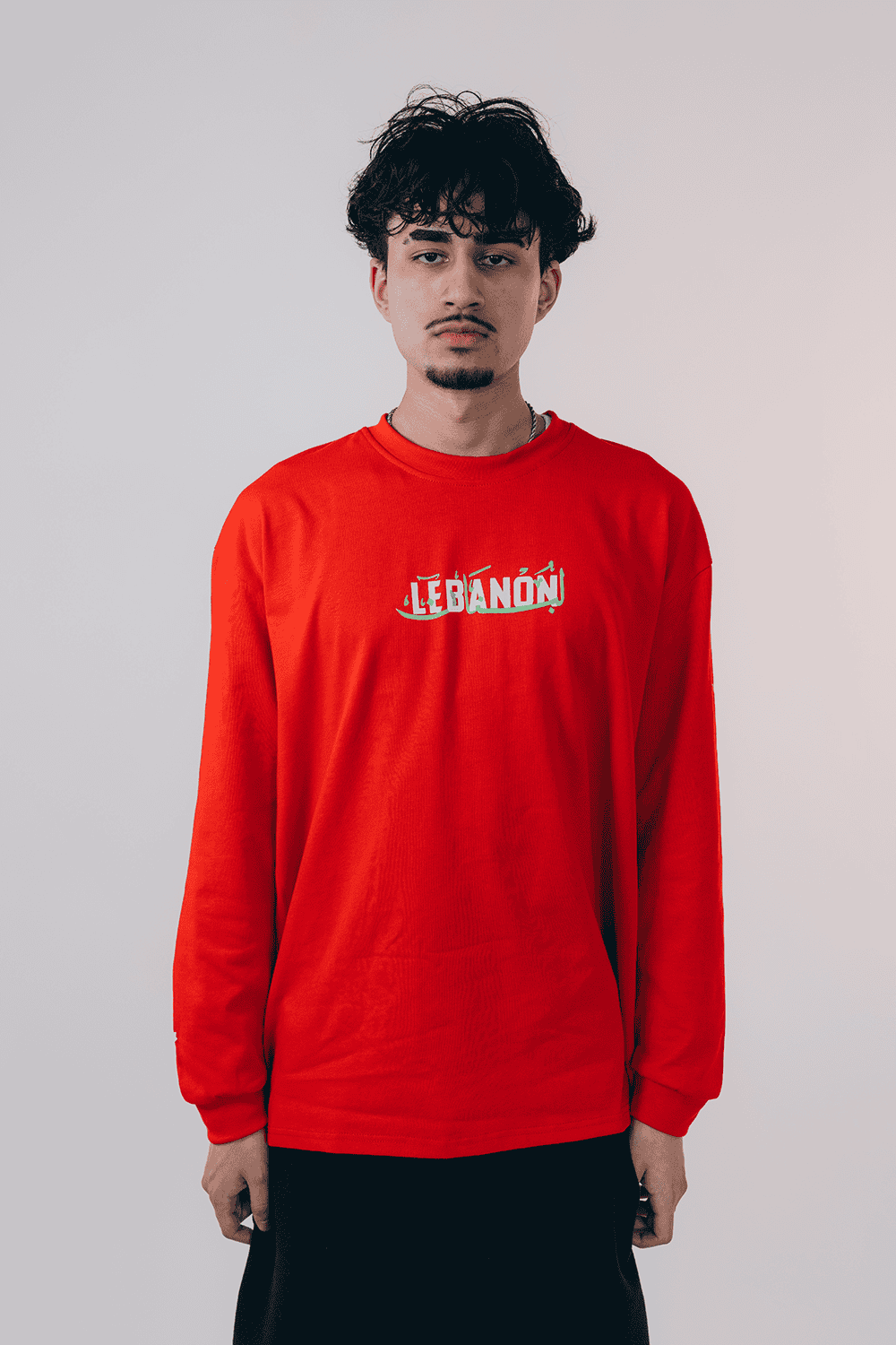 “Cedar Forests Layer” – Printed Red Lebanon Long Sleeve